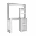Tuhome Maine Desk With Hutch and  Shelves -White ELB9035
